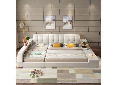Ontwerp bed hotel dubbele plankenrek 180x200 multifunctioneel bed luxe