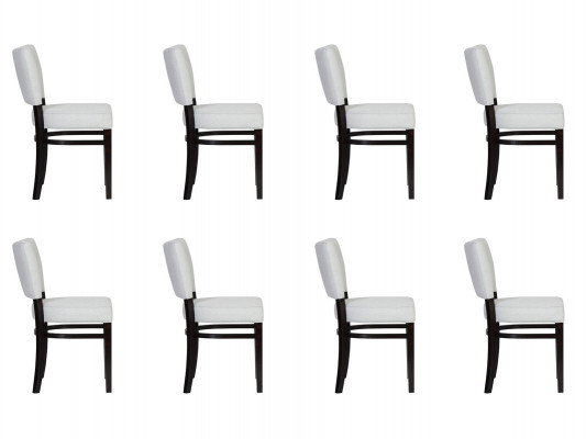 8x Eetkamerstoelen Stoel Fauteuil Set Lounge Club met Armleuningen Luxe