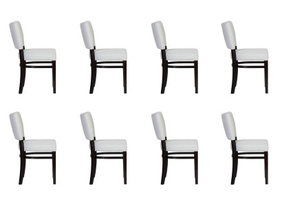 8x Eetkamerstoelen Stoel Fauteuil Set Lounge Club met Armleuningen Luxe