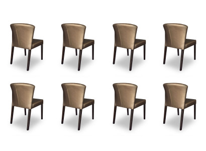 8x Stoelen Stoel Bekleding Ontwerp Armleuning Garnituur Fauteuil Compleet Modern Set Nieuw