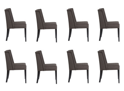 8x Stoelen Stoel Bekleding Design Lounge Club Zit Leuning Set Fauteuil Vento Nieuw