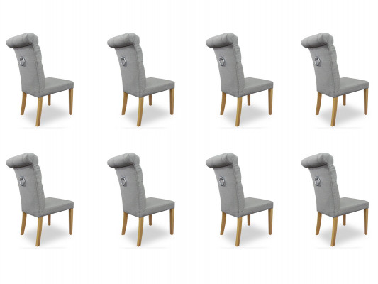 8x Stoelen Stoel Bekleding Ontwerp Lounge Club Zit Leunstel Set Luxe Nieuw
