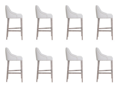 Ontwerp Barkruk 8x Stoel Kruk Teller Bar Set Stoelen Compleet Garnituur Nieuw