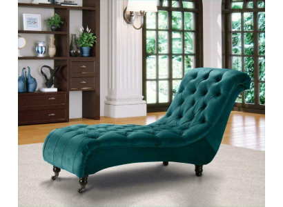 Chesterfield fluwelen Chaise Lounge designbank Club ligstoel textiel stof bekleding