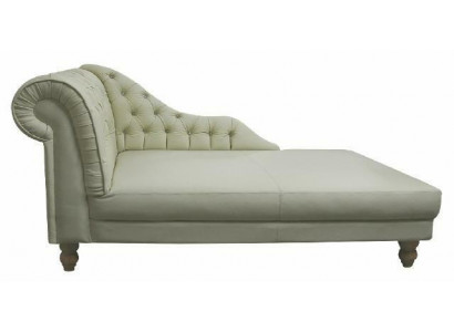 NAPOLEON Chesterfield Chaiselounge Ligstoel Bank Bank Leren bank Stof
