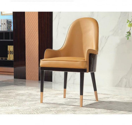 Stoel 1x Eetkamerbekleding Stoel Fauteuil Tv Lounge Club Leder Textiel Zitplaats