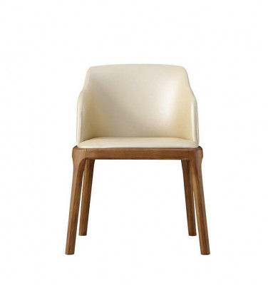 Stoel 1x Eetkamer Gestoffeerde Stoel Fauteuil Tv Lounge Club Textiel Zit Leder