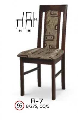 Massief houten stoel R7