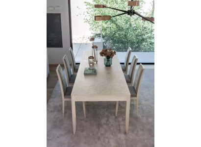 Stoelgroep set tafel 6x stoelen eetkamer design hout eetkamerset 7-delig