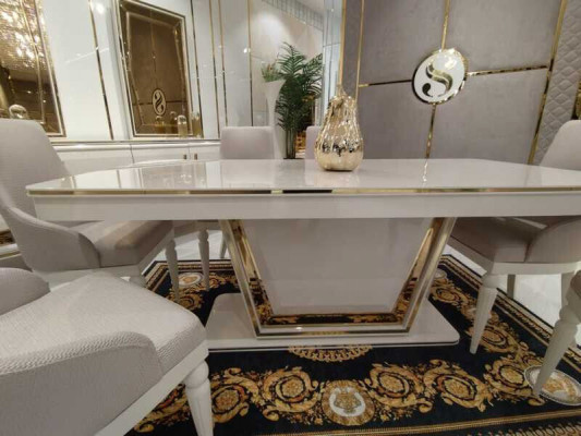 Luxe moderne eettafel eetkamertafel houten tafels moderne meubels nieuw
