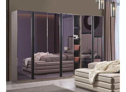 Moderne kledingkast meubels slaapkamer luxe grijs kast kasten