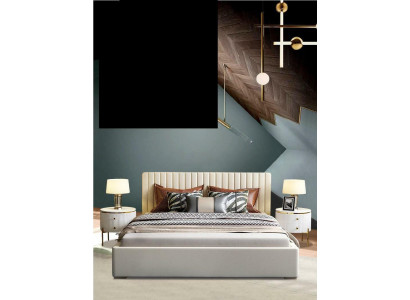 Ontwerper bed slaapkamer tweepersoonsbed bedden lederen hotel luxe bekleding 180/200cm