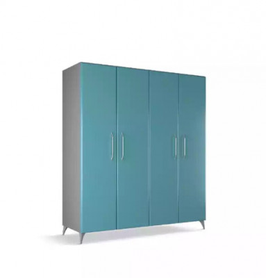 Kledingkast Slaapkamer Houten Kast Modern Kledingkasten Blauw