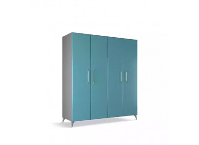 Kledingkast Slaapkamer Houten Kast Modern Kledingkasten Blauw