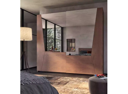 Kledingkast bruin Slaapkamer Hout Kast Luxe Modern Kledingkasten