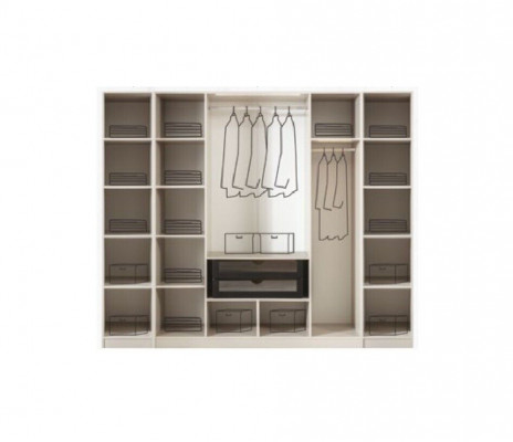 Luxe kledingkast slaapkamer stijl modern hout meubels kasten kast