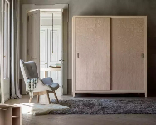 Slaapkamer Kledingkast Materiaal Hout Kast Modern beige Kasten