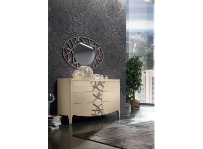 Slaapkamer ladenkast spiegel dressoir ladenkasten hout modern design luxe