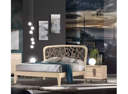 Slaapkamer set Bed 2x Nachtkastjes Design Meubels nieuw 3-delig Modern Hout