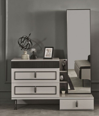 Slaapkamer Set 2-delig Dressoir met Spiegel Modern Luxe ontwerp Meubels nieuw