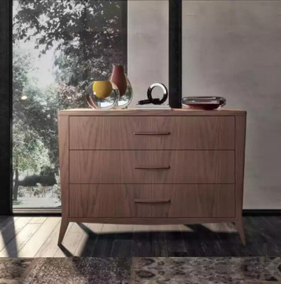 Slaapkamerset Bed 2x Nachtkastjes Commode Design Luxe Meubelen 4-delig