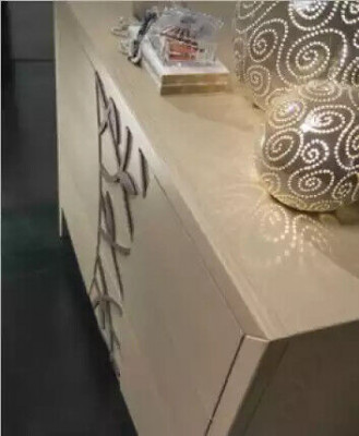 Slaapkamer set compleet bed 2x nachtkastje dressoir 5-delig nieuw beige