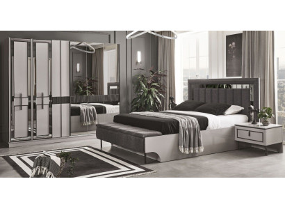 Slaapkamer set Complete bed 2x nachtkastjes Kledingkast Luxe meubels