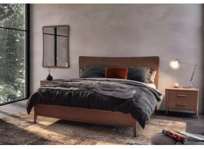 Slaapkamerset Luxe Bed 2x Nachtkastjes Design nieuw bruin 3-delig Modern