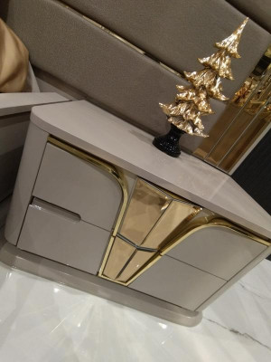 Slaapkamer set Luxe Compleet bed + 2x nachtkastjes 3-delig Modern Set Nieuw