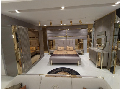 Slaapkamer set Luxe Compleet bed 2x Nachtkastje Kledingkast 4-delig