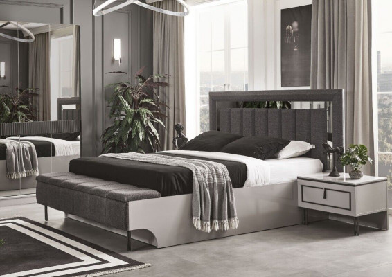 Slaapkamerset Modern Bed en 2x nachtkastjes Luxe Complete sets 3-delig