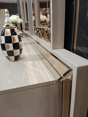 Luxe moderne commode met 3x spiegel exclusief ontwerp en hoge kwaliteit