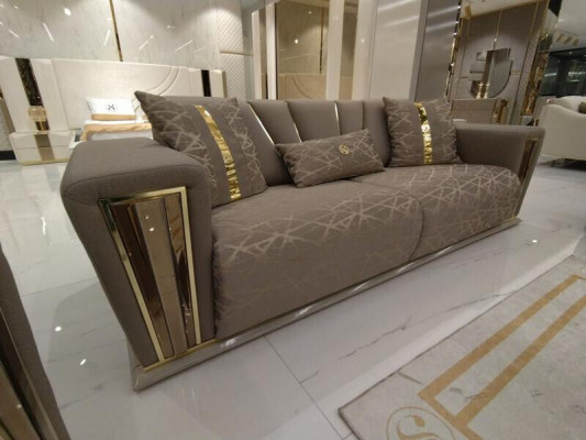 Moderne bankstel 3+3+1 zits fauteuil textiel 3-zits bankstel 3-delig set ontwerp nieuw