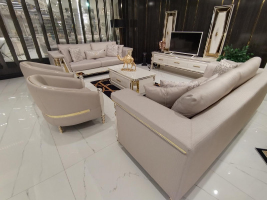 Sofaset 3+1+1 zits Luxe meubels Sofaset bank Sofa Bekleding 3-delig Nieuw.