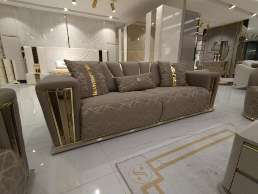 Bankstel 3+3+1+1 zits Textiel Modern Compleet Fauteuil Bankstel 3 zits Luxe