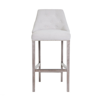 4x Bar Kruk Barkruk Toonbank Stoel Set Stoelen Gestoffeerd Chesterfield Design Stijl