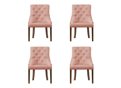 4x Chesterfield fauteuil lounge club beklede stoel stoelen zitcombinatie leuning