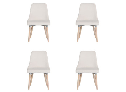 4x Design gestoffeerde zitstoelen Stoel Zie Lounge Set Club Set