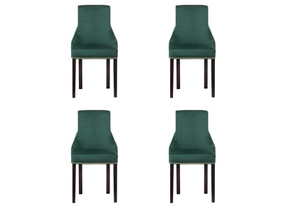 4x Design Kussenstoelen Stoelenset voor Zithoek Fauteuil Lounge Club Set
