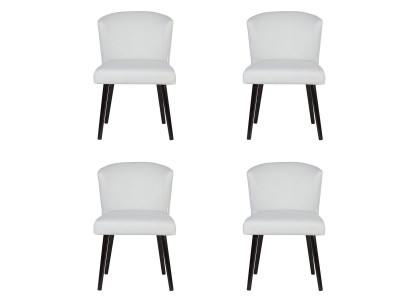 4x Leren Beklede Stoelen Zithoeken Design Lounge Club Fauteuil Set