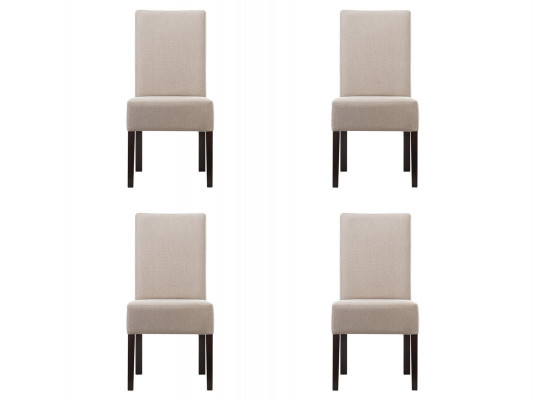 4x Stoel Set Beklede Zitstoelen Set Wachtkamer Kantoor Praktijk Lounge