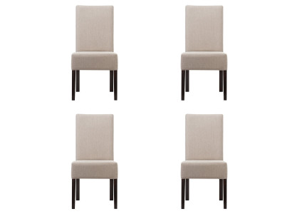 4x Stoel Set Beklede Zitstoelen Set Wachtkamer Kantoor Praktijk Lounge