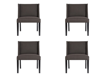 4x Stoelen Stoel Bekleding Ontwerp Lounge Club Zit Leuning Set Fauteuil Nieuw