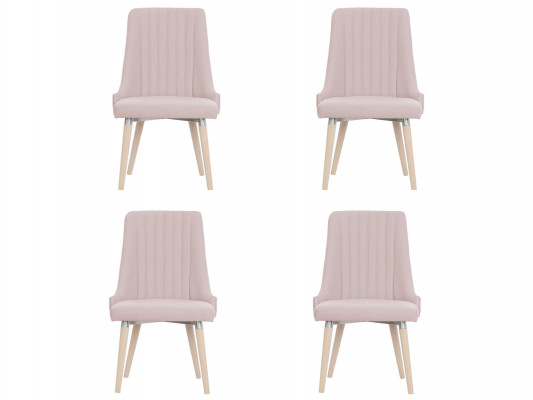 4x stoelen Stoel Bekleding Modern Set Ontwerp Fauteuil Compleet Nieuw