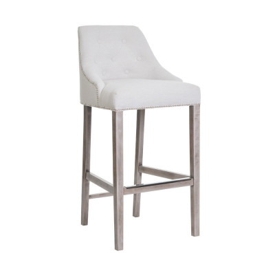 6x Barkruk Barkruk Teller Stoel Set Stoelen Gestoffeerd Chesterfield Design Stijl