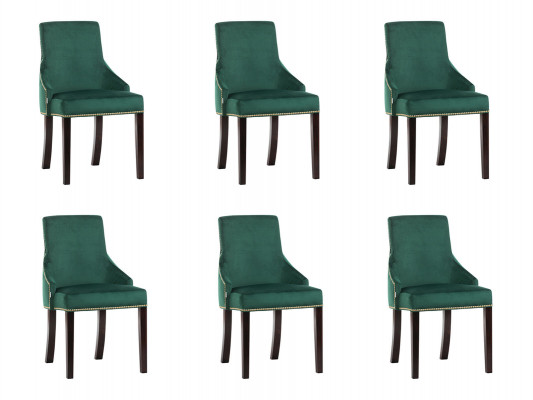 6x Design gestoffeerde zitstoelen Modern Zeer Gepast Fauteuil Lounge Club Set