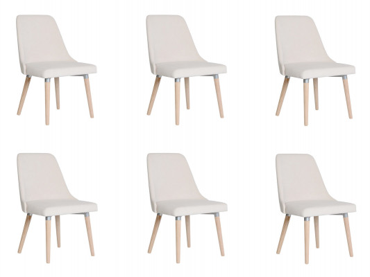6x Ontwerp Beklede Zitstoelen Stoel Zien Garnituur Fauteuil Lounge Club Set