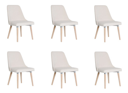 6x Ontwerp Beklede Zitstoelen Stoel Zien Garnituur Fauteuil Lounge Club Set