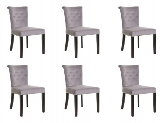 6x Design gestoffeerde zitstoelen stoelenset fauteuil lounge club fauteuil