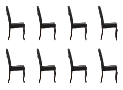 8x Chesterfield stoelen Stoel Bekleding Fauteuil Stoel Design Zit Clubset Nieuw
